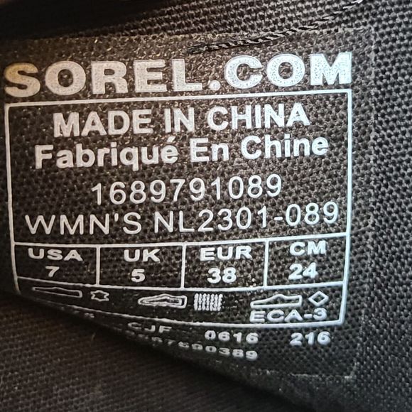 Sorel Women Boots NL2301 Addington Distressed Taupe Gray Leather Tall Heel Sz 7 - Picture 9 of 12